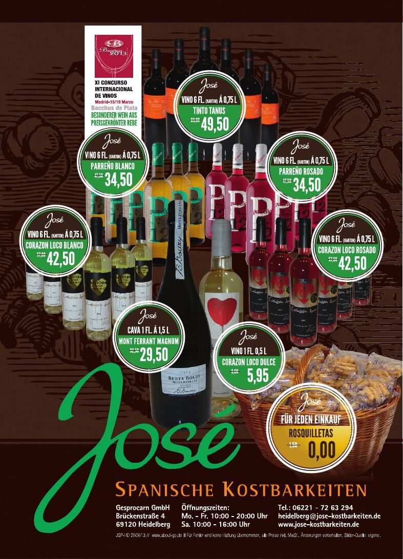 Vorderseite des José-Jubiläumsflyers
